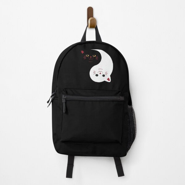 Item preview, Two cats entwined in a yin-yang design creating a harmonious juxtaposition of black and white on a gray background designed and sold by Reichcorp.