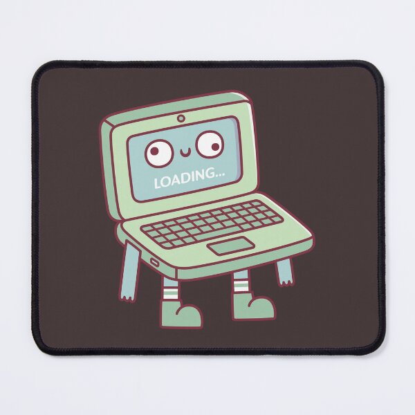 Item preview, Funny Derpy Laptop Loading Its Brain designed and sold by rustydoodle.