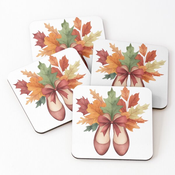 Item preview, Ballet Flats with Autumn Leaves Bouquet designed and sold by WPCreator.