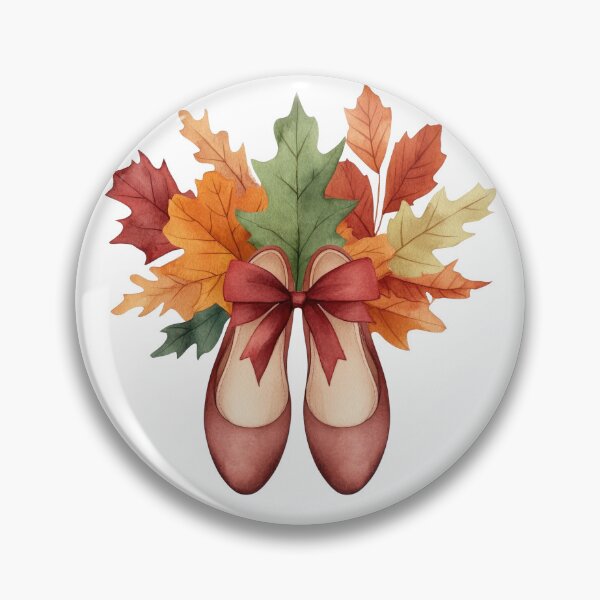 Item preview, Ballet Flats with Autumn Leaves Bouquet designed and sold by WPCreator.