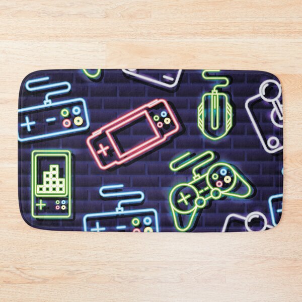 Item preview, gaming pattern neon game console designed and sold by Mauswohn.