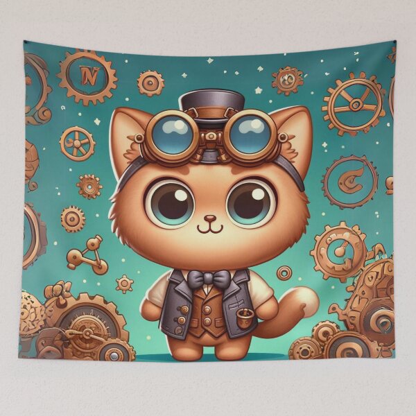 Item preview, Steampunk Cat designed and sold by Sillytoe.