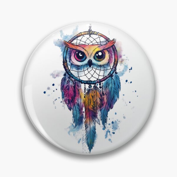 Item preview, Owl Dream Colorful Dreamcatcher  designed and sold by InfinVibeDesign.
