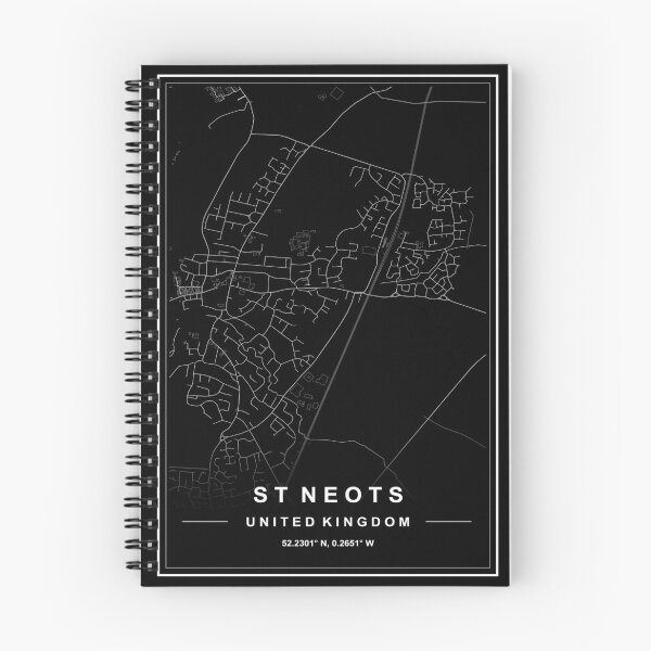 Item preview, St Neots Map designed and sold by SHAMPAIN-ART-CO.