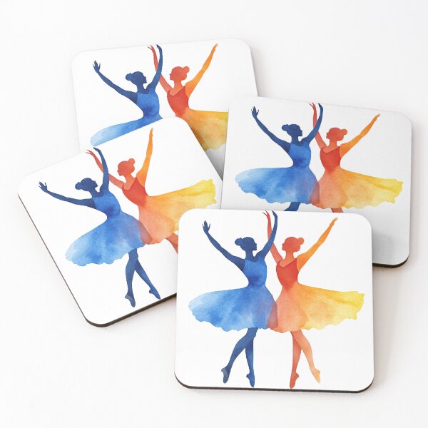 Item preview, Graceful Ballet Dancers in Vibrant Watercolors designed and sold by WPCreator.