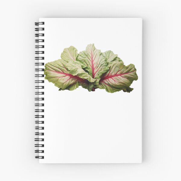 Item preview, Rhubarb leaves realistic cutout light green with ruby veins designed and sold by EmeraldeaArt.