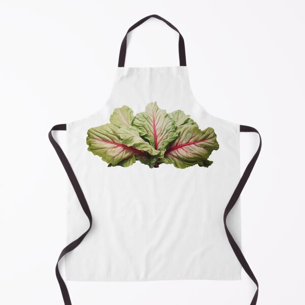 Item preview, Rhubarb leaves realistic cutout light green with ruby veins designed and sold by EmeraldeaArt.