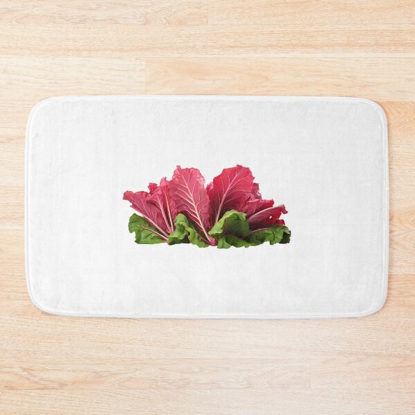 Item preview, Rhubarb leaves realistic cutout ruby leaves with light veins and some green ones designed and sold by EmeraldeaArt.