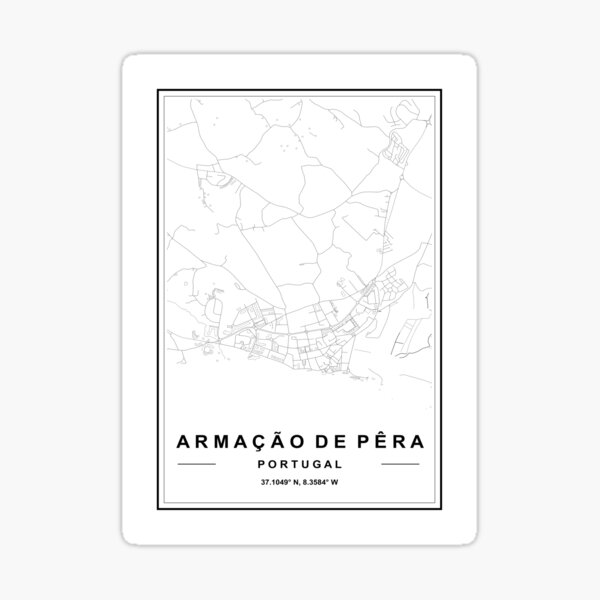Item preview, Armação De Pêra Map designed and sold by SHAMPAIN-ART-CO.