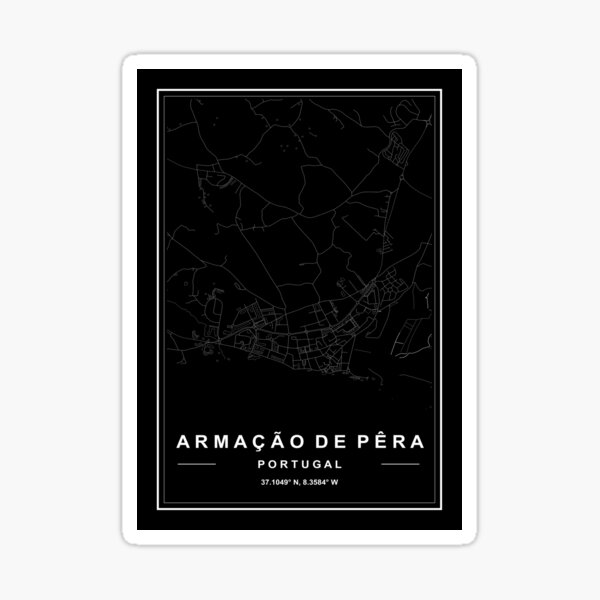 Item preview, Armação De Pêra Map designed and sold by SHAMPAIN-ART-CO.