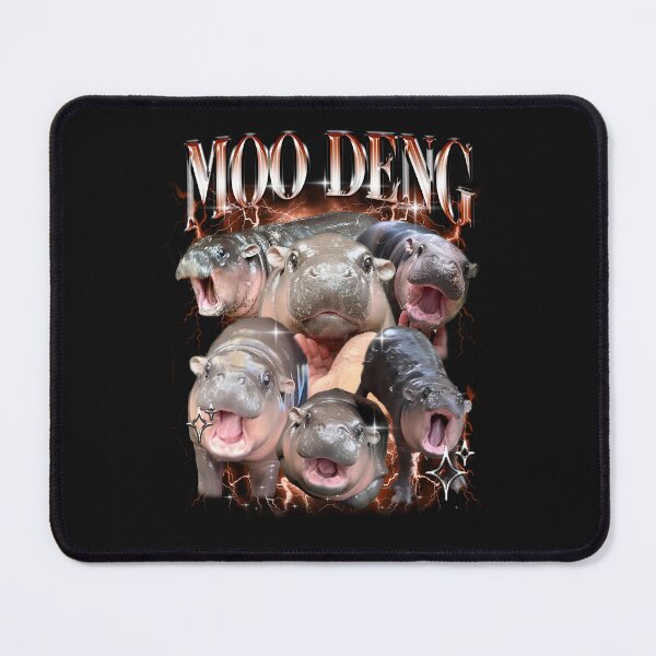 Item preview, Moo Deng Bootleg Rap Shirt | Cute Moo Deng Shirt, Funny Bootleg Tee, Baggy Tshirt, Meme Shirt, designed and sold by EcoFriendlyTee.