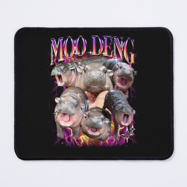 Item preview, Moo Deng Bootleg Rap Shirt | Cute Moo Deng Shirt, Funny Bootleg Tee, Baggy Tshirt, Meme Shirt, designed and sold by EcoFriendlyTee.