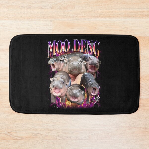 Item preview, Moo Deng Bootleg Rap Shirt | Cute Moo Deng Shirt, Funny Bootleg Tee, Baggy Tshirt, Meme Shirt, designed and sold by EcoFriendlyTee.