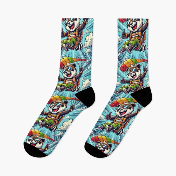 Item preview, Sky Dive Delight: The Parachuting Panda.  designed and sold by Davideus.