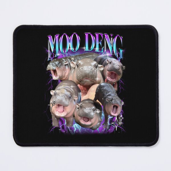 Item preview, Moo Deng Bootleg Rap Shirt | Cute Moo Deng Shirt, Funny Bootleg Tee, Baggy Tshirt, Meme Shirt, designed and sold by EcoFriendlyTee.