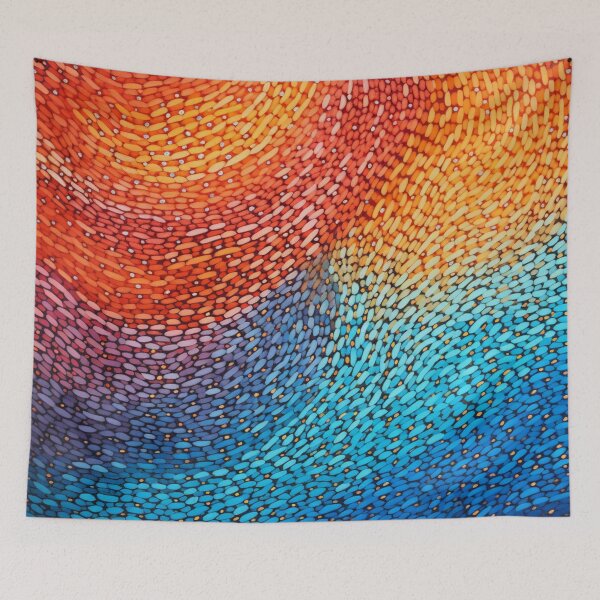 Item preview, Aboriginal Inspired Dot Art - Ruffle designed and sold by GrinGalore.