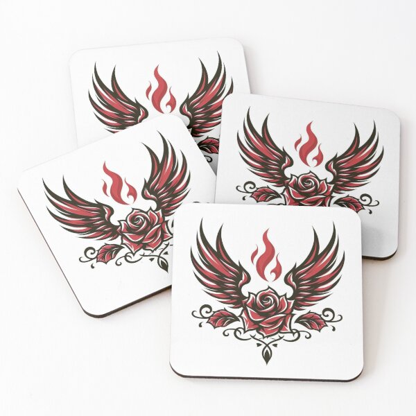 Item preview, Winged Fire Rose Flower designed and sold by jp80xx.