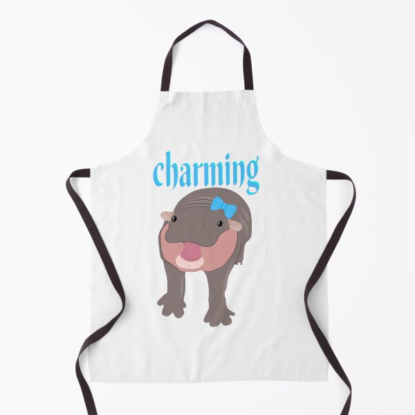Item preview, Baby Hippopotamus charming smile happiness designed and sold by MigWhimsy.