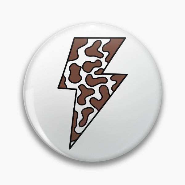 Item preview, Striking Lightning Bolt Illustration - Brown Cow Hide  designed and sold by MrsCreative1.