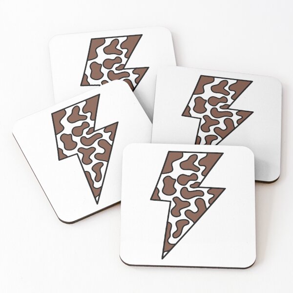 Item preview, Striking Lightning Bolt Illustration - Brown Cow Hide  designed and sold by MrsCreative1.