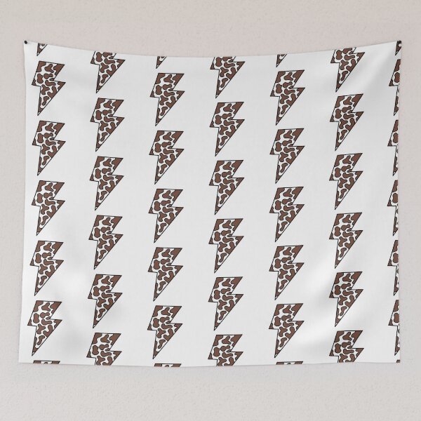 Item preview, Striking Lightning Bolt Illustration - Brown Cow Hide  designed and sold by MrsCreative1.