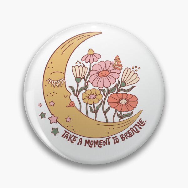 Aperçu de l'œuvre Prenez un moment pour respirer la lune créée et vendue par Teacherly.