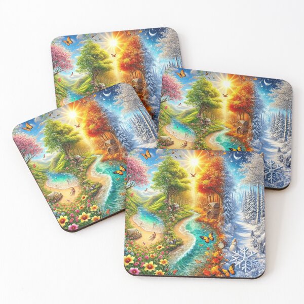 Item preview, he Four Seasons: Dream Paradises Meeting in the Middle designed and sold by Meta2Physical.