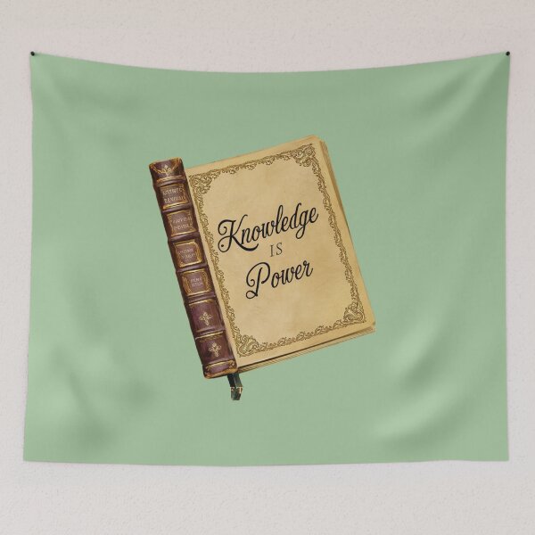Item preview, KNOWLEDGE IS POWER VINTAGE BOOK DESIGN designed and sold by aishatabubakarx.
