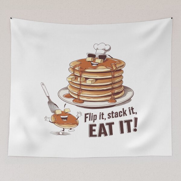 Item preview, National Pancake Day Funny T-Shirt – Flip It, Stack It, Eat It!" designed and sold by MarandSviet.