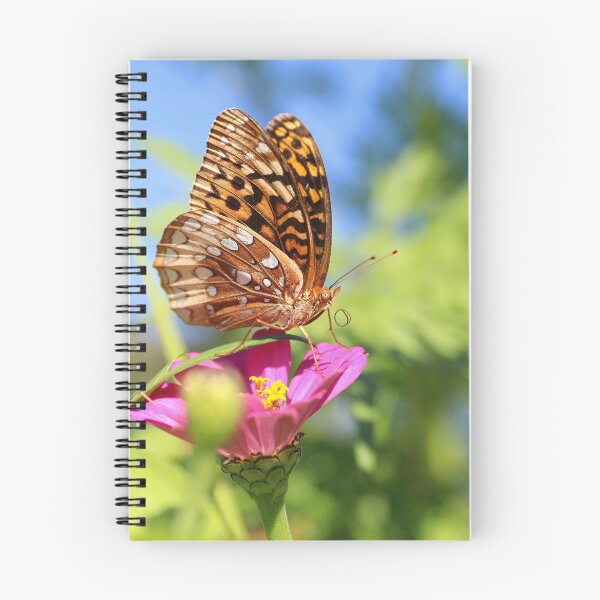 Item preview, Great Spangled Fritillary Butterfly on a Cosmos Flower designed and sold by CarolRMontoya.