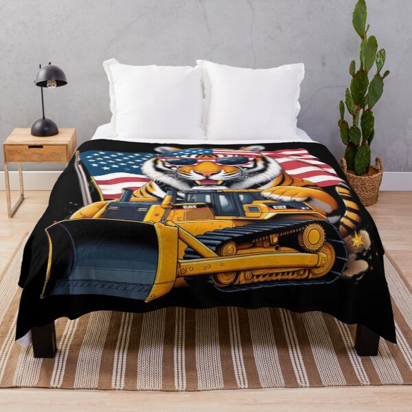Item preview, The Patriot Tiger on Board a Bulldozer designed and sold by AmigosFurEver.