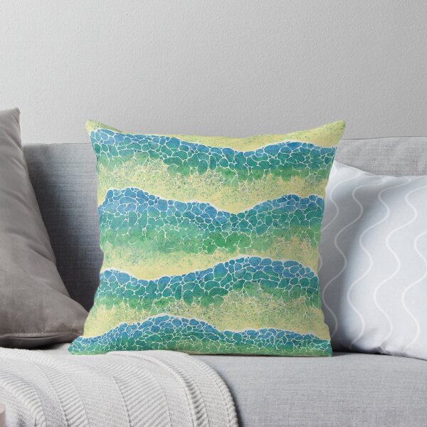 Item preview, Watercolour wave pattern - sand - Catch the wave designed and sold by PP-Patterns.