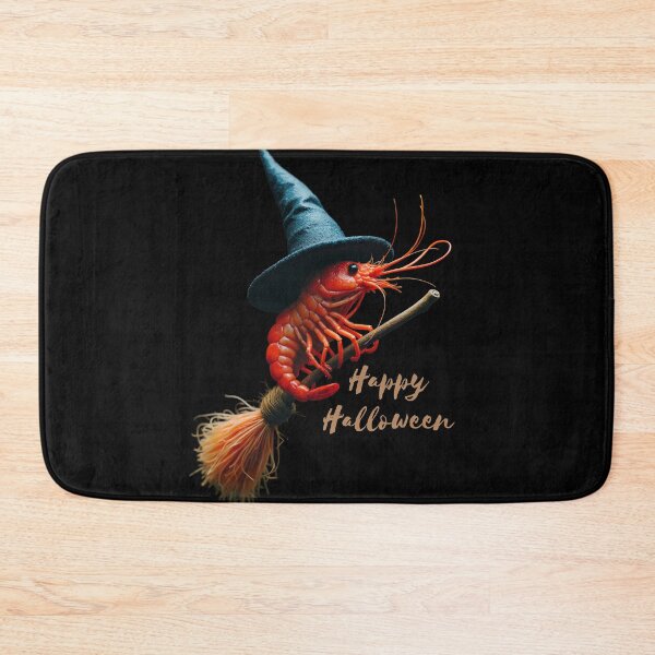 Item preview, Shrimp In A Witch's Hat On A Broomstick designed and sold by JustCrazyPigeon.