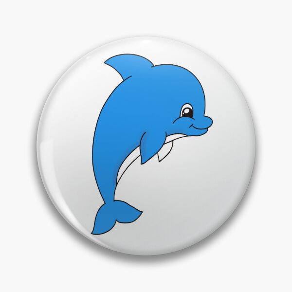 Item preview, Happy Blue Dolphin designed and sold by YarkaYa.