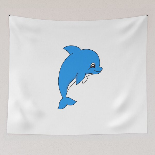 Item preview, Happy Blue Dolphin designed and sold by YarkaYa.