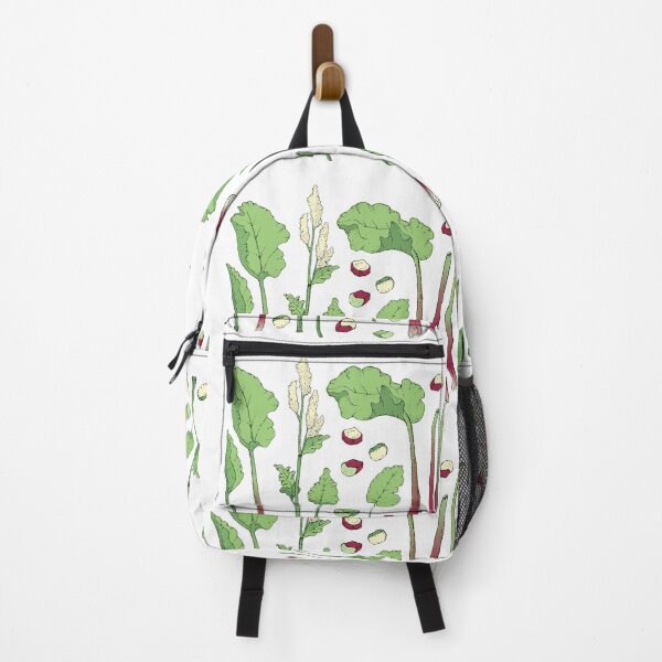 Item preview, Rhubarb botanical study set: leaves stem flower stalks cutted designed and sold by EmeraldeaArt.