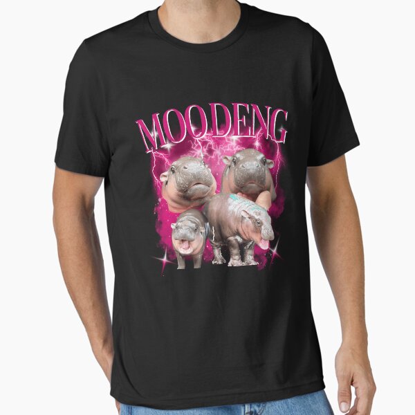 Item preview, Moo Deng Bouncy Pig in Thailand Baby Hippo Khao Kheow Open Zoo T-Shirt, Cute Moo Deng Shirt, Moo Deng Trending Viral Shirt designed and sold by ZiaZZ.