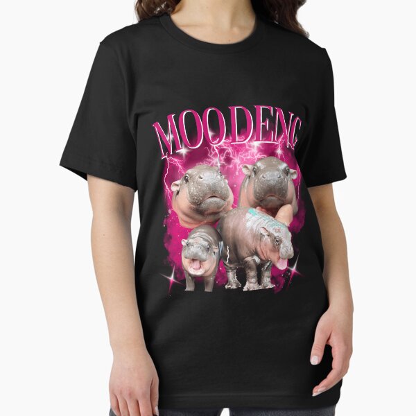Item preview, Moo Deng Bouncy Pig in Thailand Baby Hippo Khao Kheow Open Zoo T-Shirt, Cute Moo Deng Shirt, Moo Deng Trending Viral Shirt designed and sold by ZiaZZ.