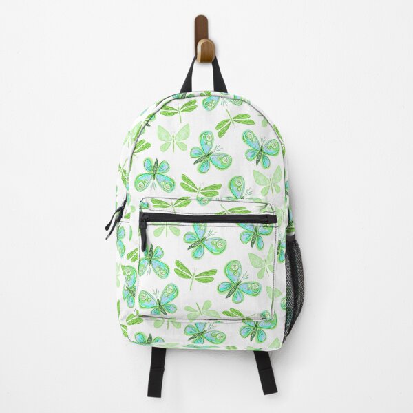Item preview, Butterflies, Blue-green on white background designed and sold by Alex Blud.