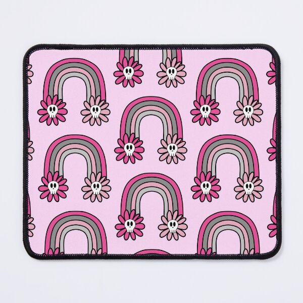 Item preview, Halloween Rainbow Pink with Flower Skulls designed and sold by MrsCreative1.