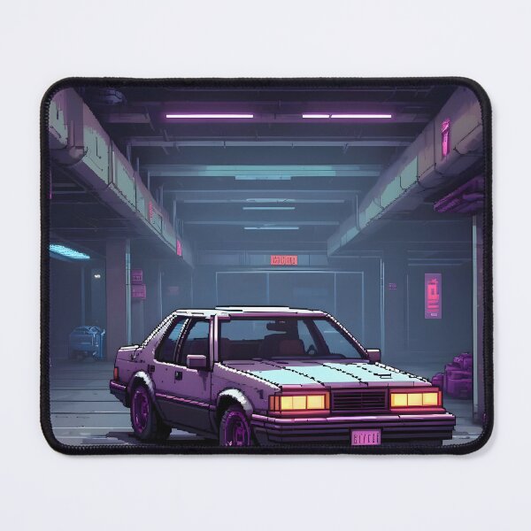 Item preview, Pixel Art Cyberpunk Vintage Car designed and sold by papi1998.