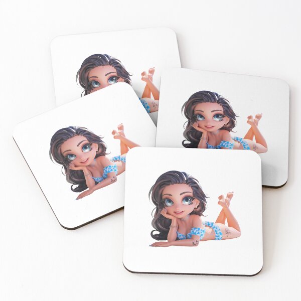 Artikelvorschau, Strand-Chibi-Mädchen entworfen und verkauft von CookiesMerch.