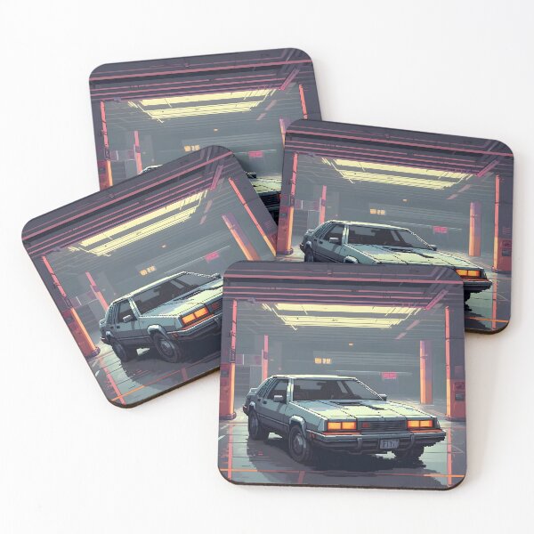 Item preview, Pixel Art Cyberpunk Vintage Car designed and sold by papi1998.