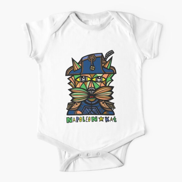 "Napoleon Kat" Short Sleeve Baby One-Piece