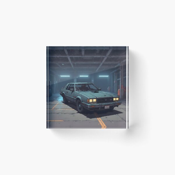 Item preview, Pixel Art Cyberpunk Vintage Car designed and sold by papi1998.