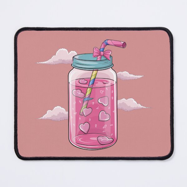 Item preview, BEAUTIFUL PINK KAWAII BOTTLE WITH STRAW DESIGN  designed and sold by aishatabubakarx.