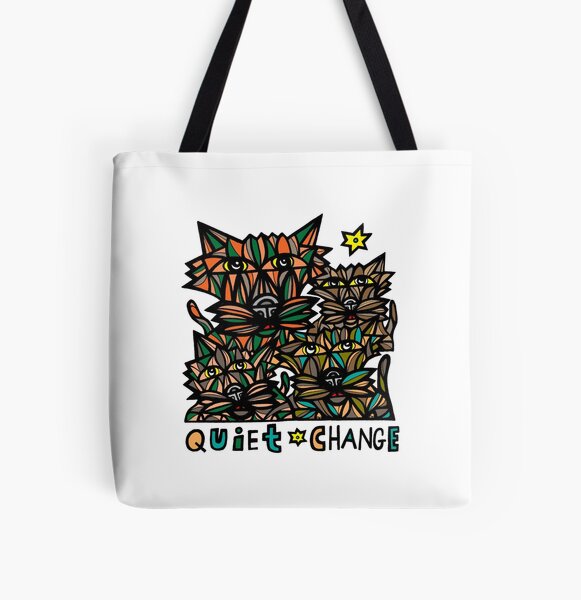 "Quiet Change" All Over Print Tote Bag