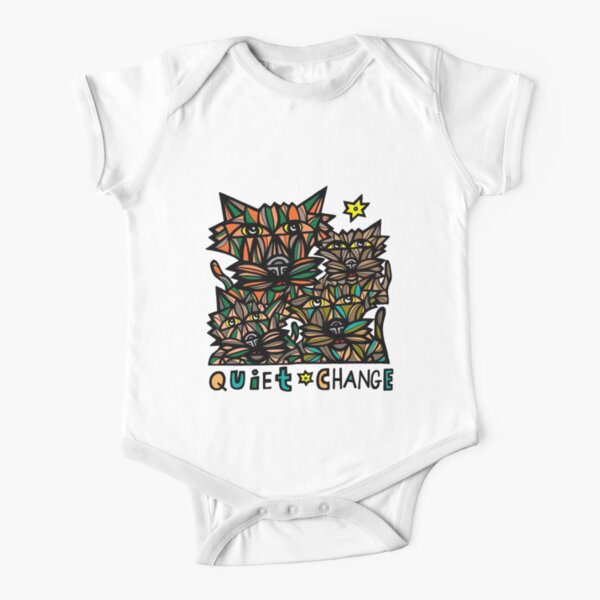 "Quiet Change" Short Sleeve Baby One-Piece