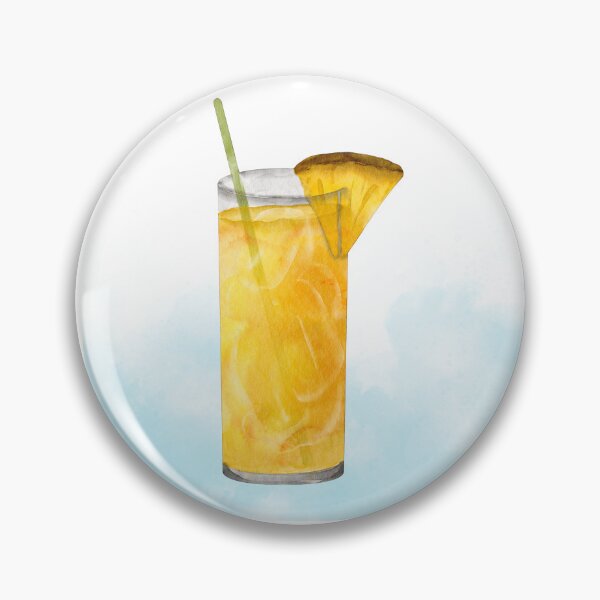 Item preview, Tropical Pineapple Drink - Watercolour Summer Art designed and sold by RaiyaTees.