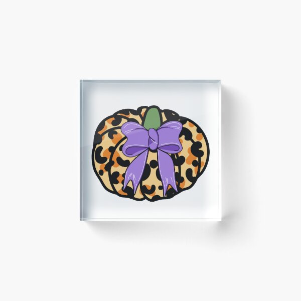 Item preview,  Leopard Print Pumpkin with Bow Illustration - Orange designed and sold by MrsCreative1.